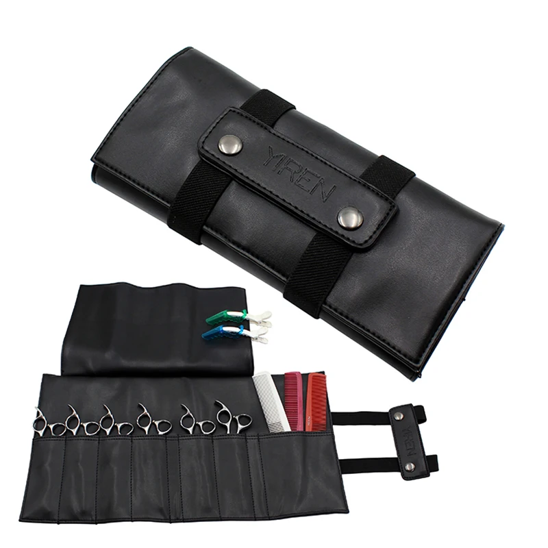 2 Color PU Leather Hair Scissor Bag Clips Hairdressing Barber Holster Pouch Holder Case with Tool | Красота и здоровье