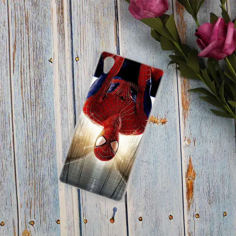 Чехол с изображением Человека-паука Марвел супергероев для sony Xperia Z3 Z5 Premium M4 Aqua M5 X XA XA1 C4 C5 E4 E5 XZ XZ2 Compact Plus