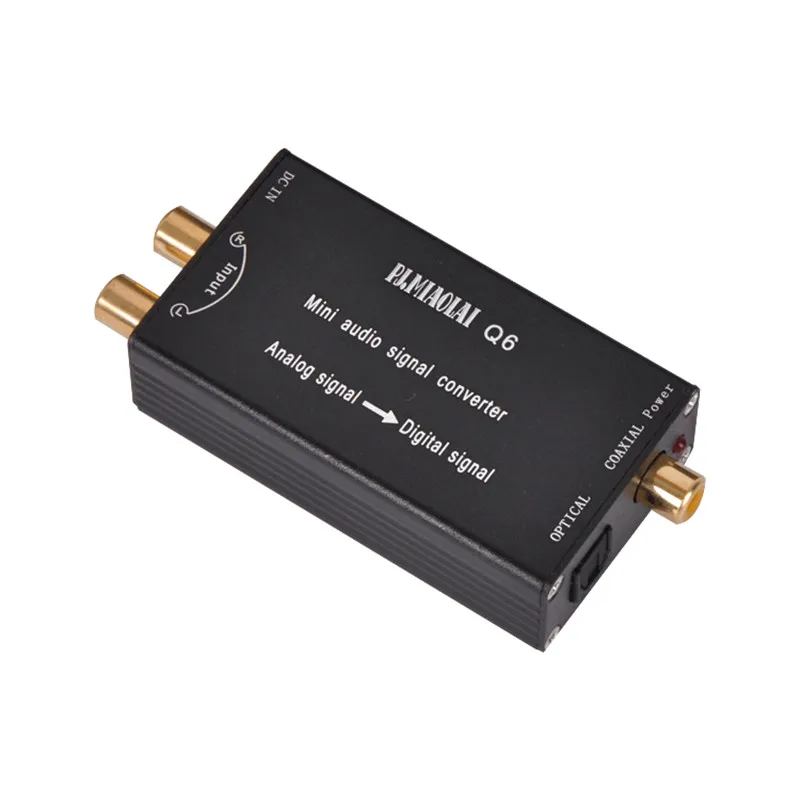 MINI Audio converter decoder L/R stereo analog signal to digital fiber coaxial output | Home Theater Amplifiers