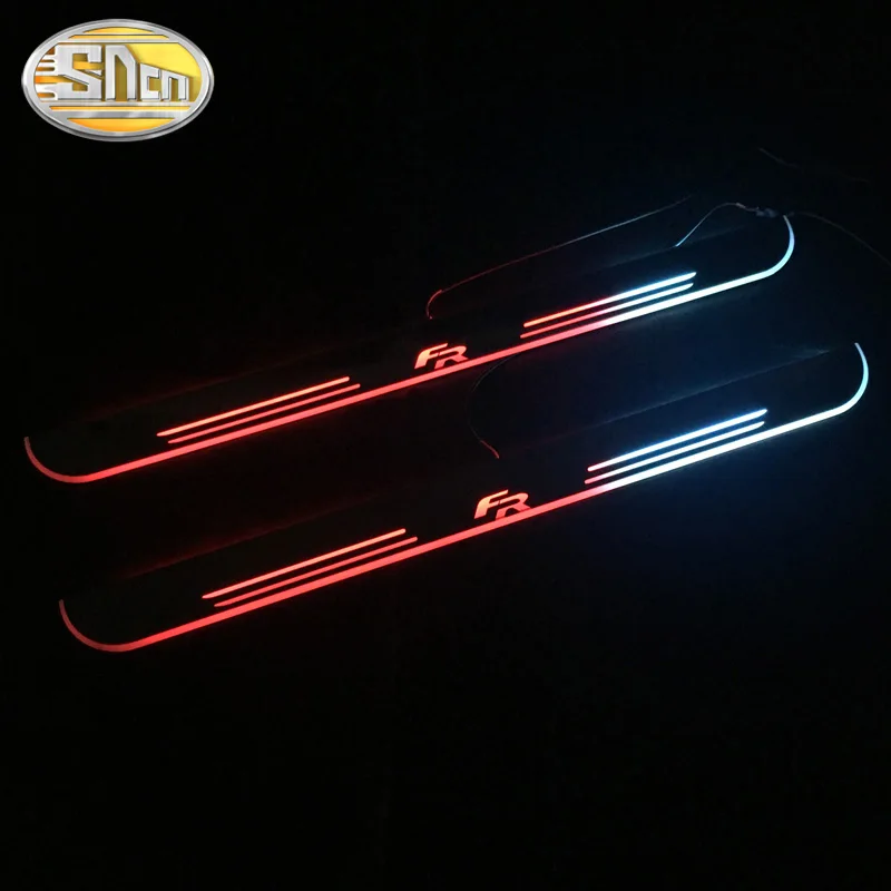 Светодиодный кожух на порог для SEAT LEON ARONA ATECA FR защитный двери 7 цветов движущийся