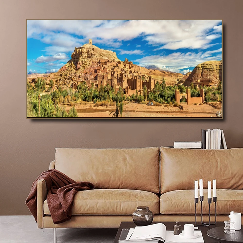

MARAK, Marrakech Morocco Canvas Painting & Calligraphy Poster Print Living Room House Wall Decor Art Home Decoration Picture