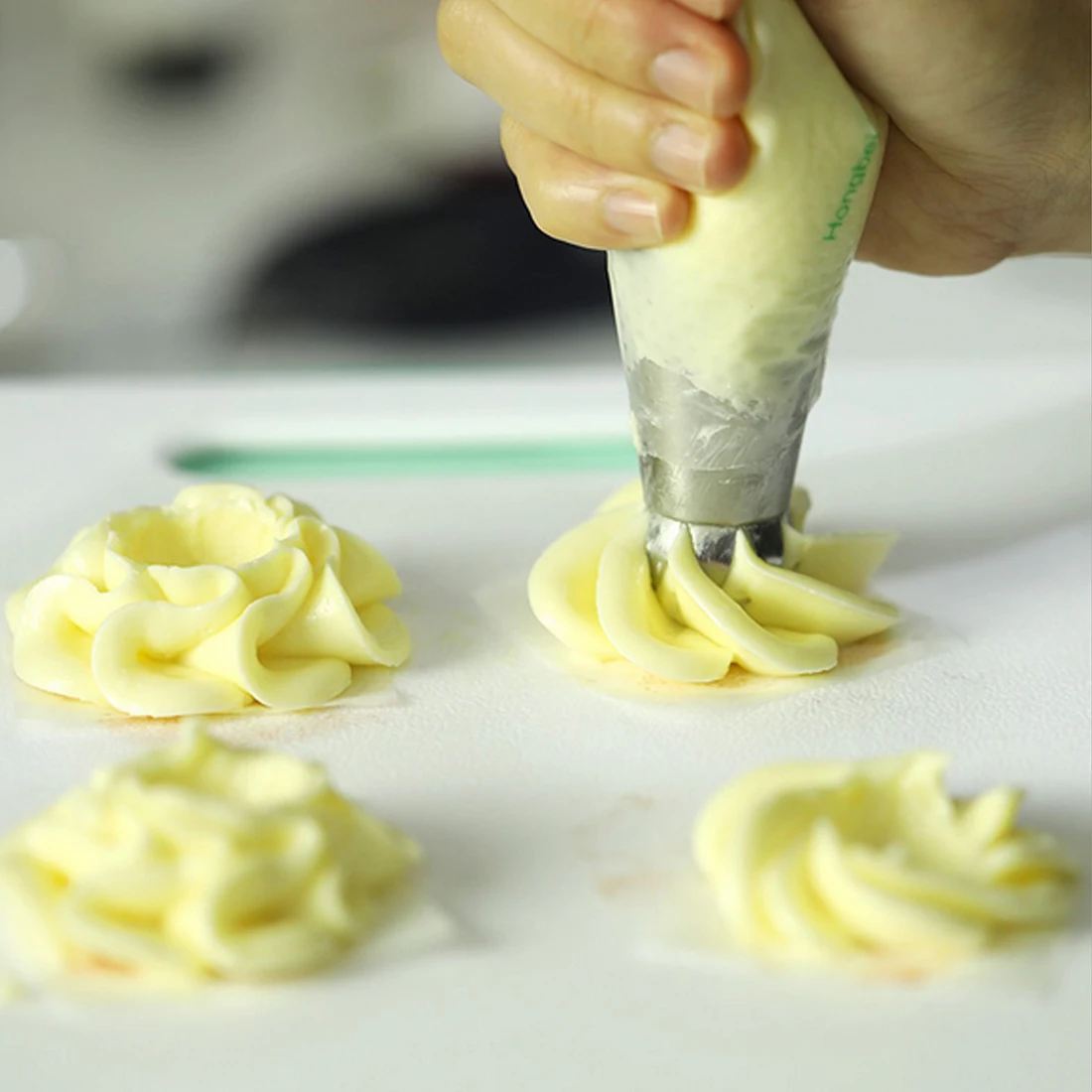 Модные прочные шариковые сопла из нержавеющей стали декораторы для десертов