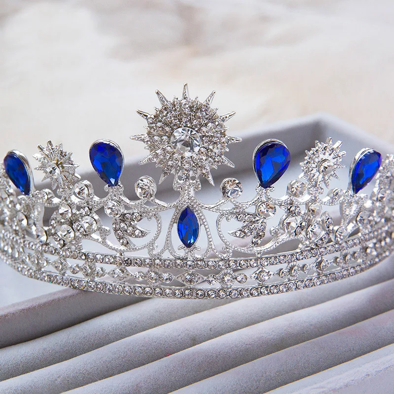 Nova flor Sparkling de cristal austriaco Tiara casamento ручная работа prateado folha pente cabelo noiva joias acessorios|flor