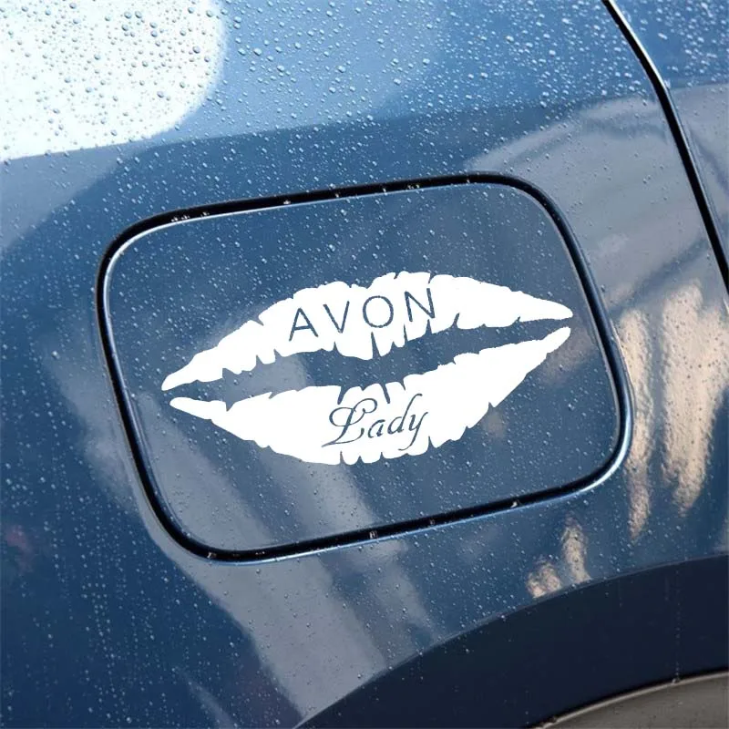 YJZT 12 6*5 4 см пикантная обувь губ Avon леди автомобиля стикер черный/серебро