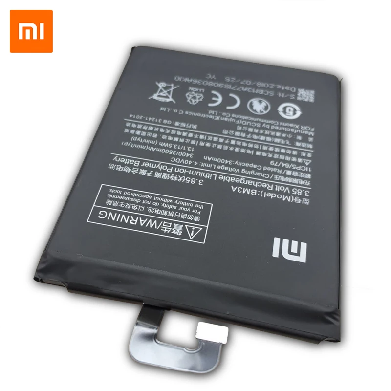 Xiao Mi оригинальный BM3A запасная батарея для Xiaomi Note 3 мобильного телефона 3300 мАч