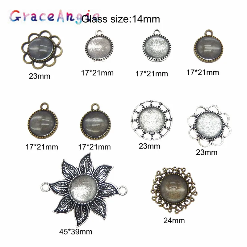 GraceAngie 10 шт./упак. круглая Милая Цветочная рамка для фотографий с подходящими