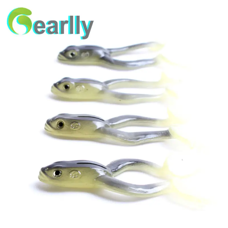 Мягкая рыболовная приманка светящаяся в темноте 10 шт./лот 2017|light reflector|frog colorlight