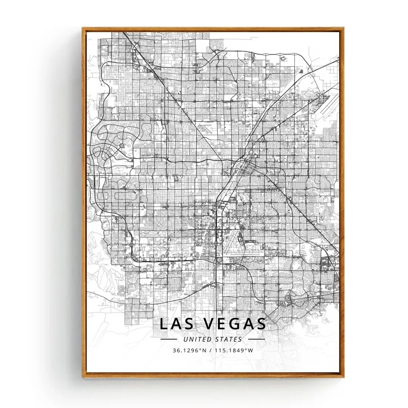 Modern Famous World City Map Istanbul Las Vegas Leeds Lima Poster Nordic Living Room Wall Art Picture Home Canvas Painting | Дом и сад