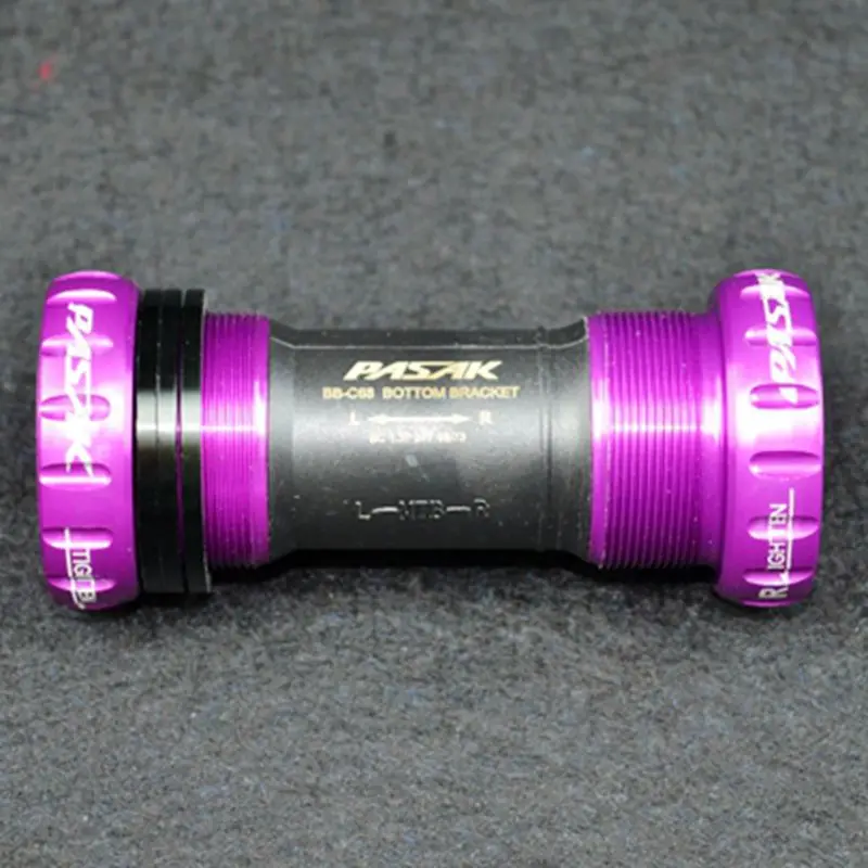 screw purple Горный велосипед Подшипник каретка 68/73 мм пресс винтовой BB92-41 MTB дорожный велосипед ось bb Велоспорт Алюминий сплав велосипедов bb Части - Цвет: screw purple