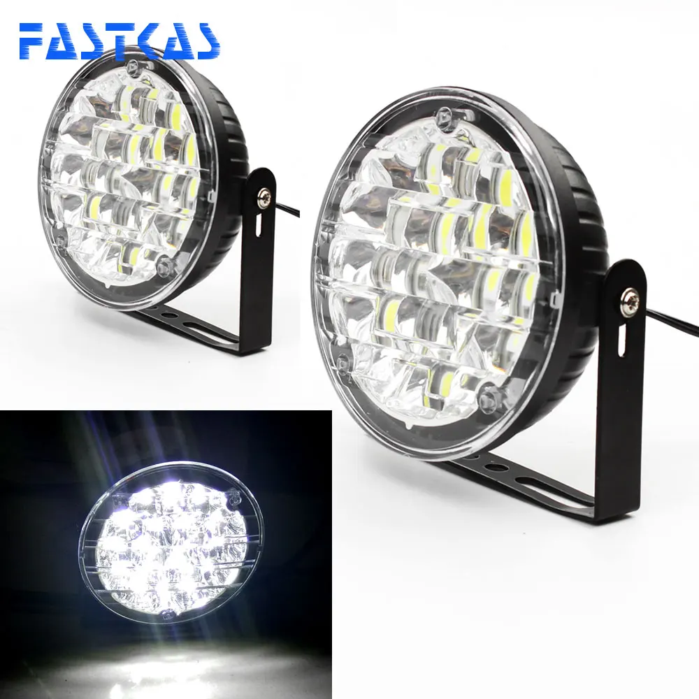 Fastkas светодиодный DRL Дневной светильник 100% Водонепроницаемый белый Цвет 12V/24V