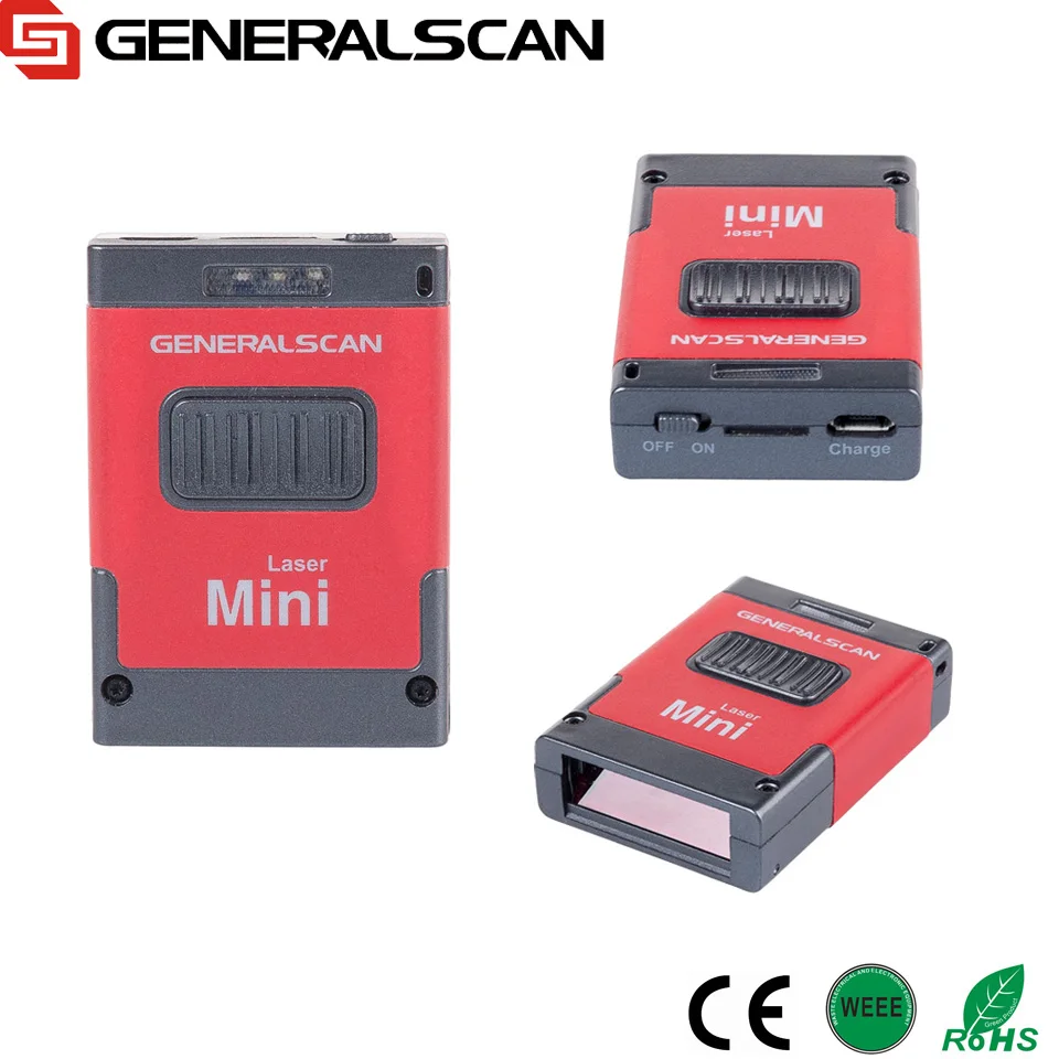 Generalscan 1D портативный Bluetooth мини сканер штрих кода Поддержка Android/iOS/ПК устройство