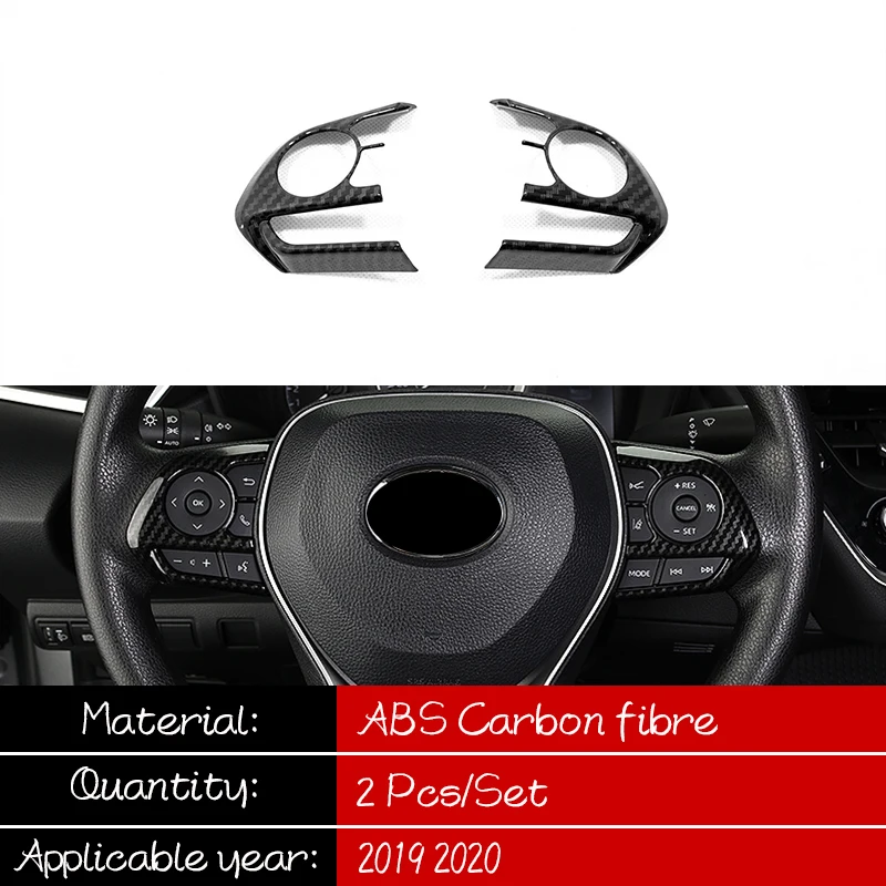 3 Цвета ABS для Toyota Camry XV70 2017 2018 2019 Автомобильный руль Кнопка рамка крышка Накладка
