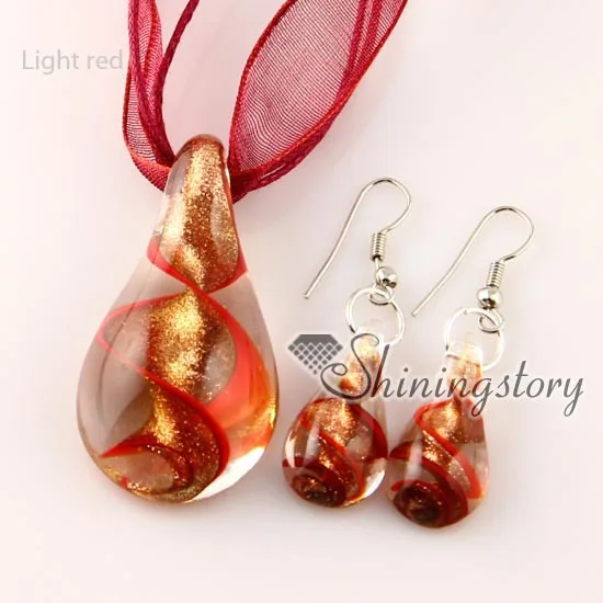Ювелирный Комплект из колье и серёг муранского стекла|necklace wood|necklace pendantjewellery usb |
