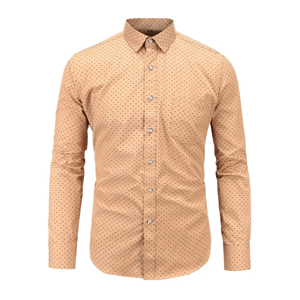 Dioufond осенние мужские Рубашки повседневные Новые поступления Camisetas манга Larga Hombre