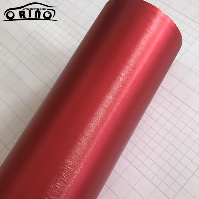 Матовая металлическая матовая алюминиевая красная пленка для автомобиля