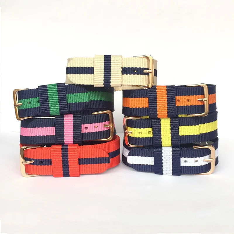 Длинный ремешок для часов 2019 нейлоновый мужчин и женщин 20 мм 18 с пряжкой цвета