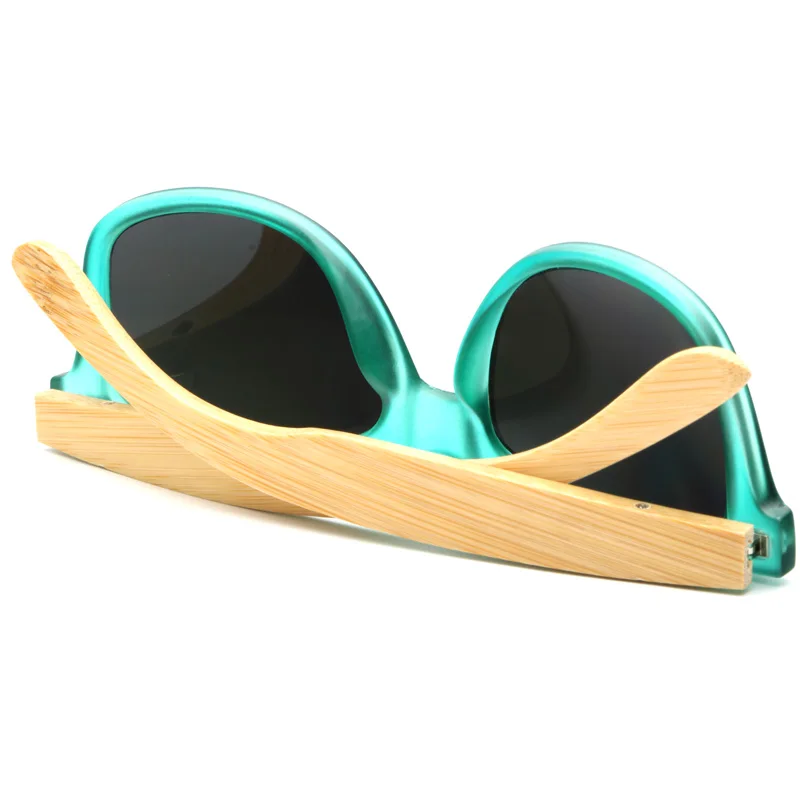 Прозрачные бамбуковые деревянные тени мужские солнцезащитные очки в деревянном