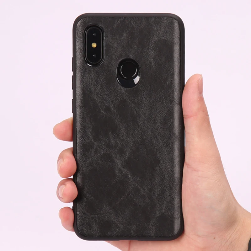 Роскошный чехол для телефона Xiaomi Mi 8 lite A1 A2 Mix 2S Max 3 с вощеной кожей мягкий Redmi Note 5 6