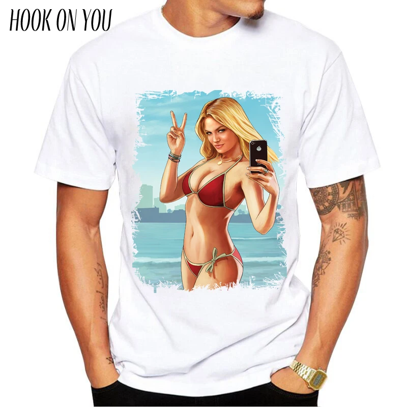 Grand Theft Auto Game GTA 5, мужские летние футболки, крутая Мужская футболка GTA5, цветная футболка с принтом, парная футболка, забавная одежда