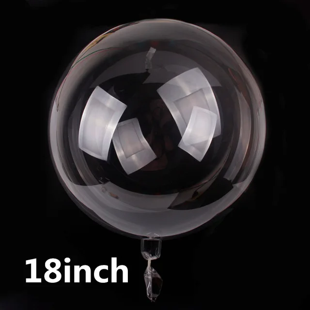 18inch balloon 24 дюйма 36 дюймов светящийся светодиодный шар, прозрачные круглые декоративные пузырьки, декор для дня рождения, свадьбы, светодиодный шар, Рождественский подарок - Цвет: 18inch balloon