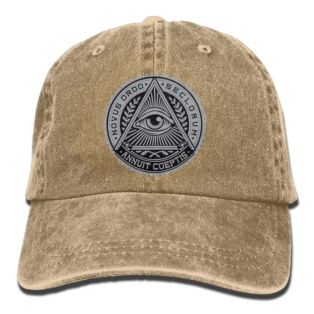 SAMCUSTOM Illuminati 3D Индивидуальные вымытые джинсовые шапки осень лето Мужские Женские