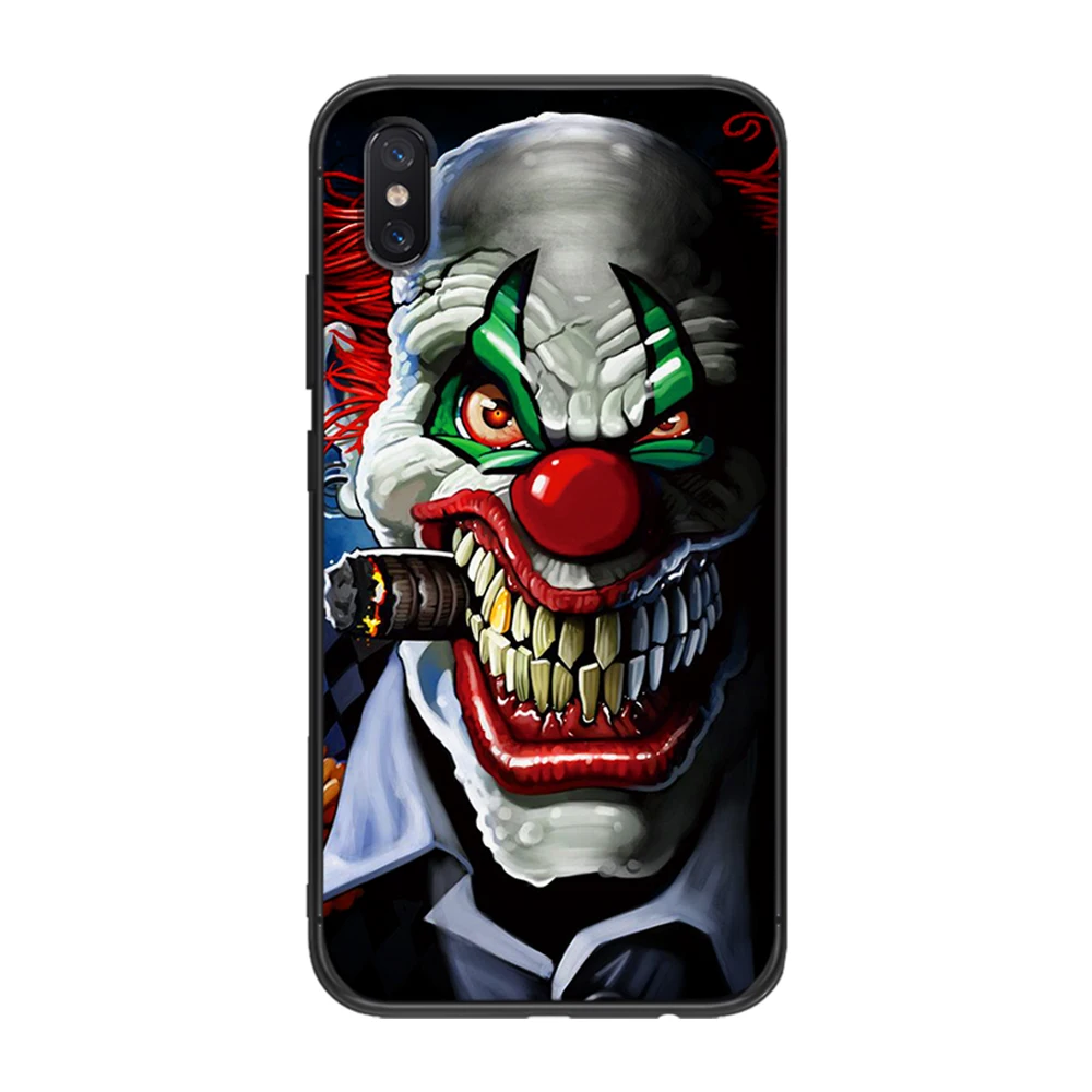 Темный ужас Скелет клоуна для Xiaomi Redmi Note 5 S2 7 Plus 6x3 3S Pro 4A 4X 5A 6A премьер-чехол mi 9 8 RG Lite