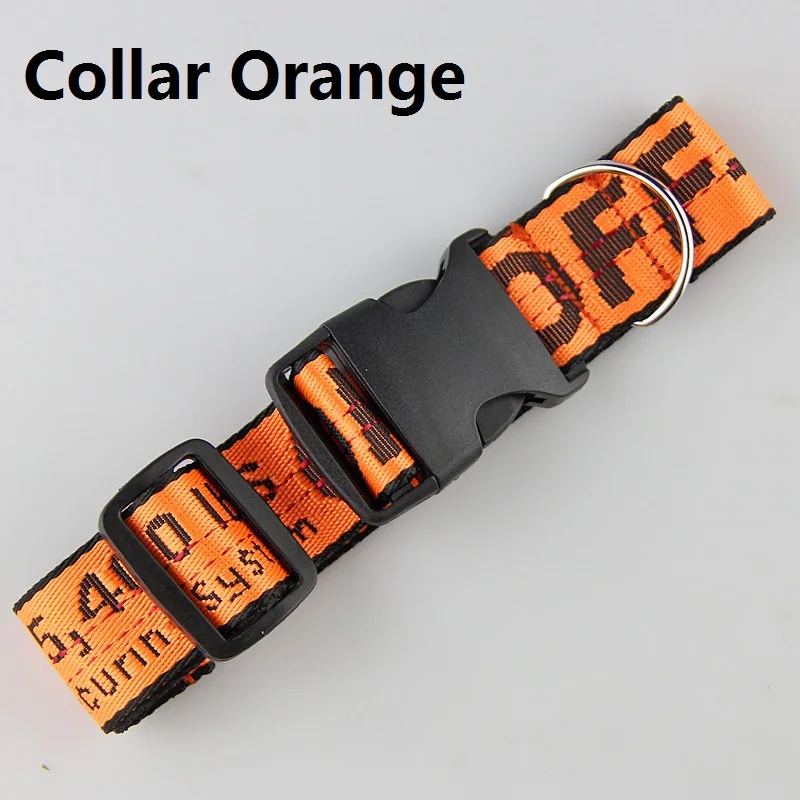 Orange Collar Ошейник для собак, нейлоновый поводок, модный ошейник для щенков, для маленьких собак, поводок для бега, поводок для собак, нейлоновая веревка для маленьких щенков, кошек - Цвет: Orange Collar