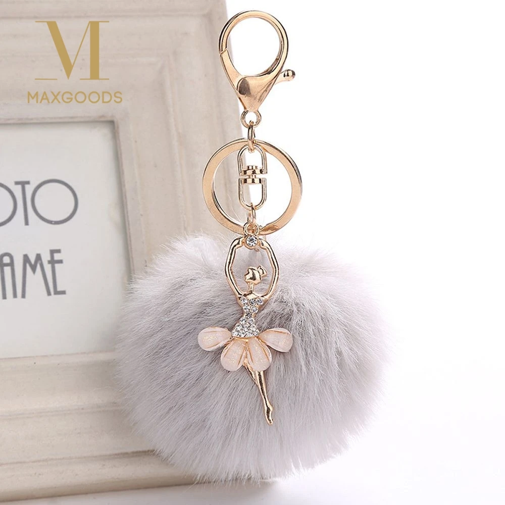 Женские Брелки с помпоном 1 шт.|pompom keychain|key chain carpendant key |