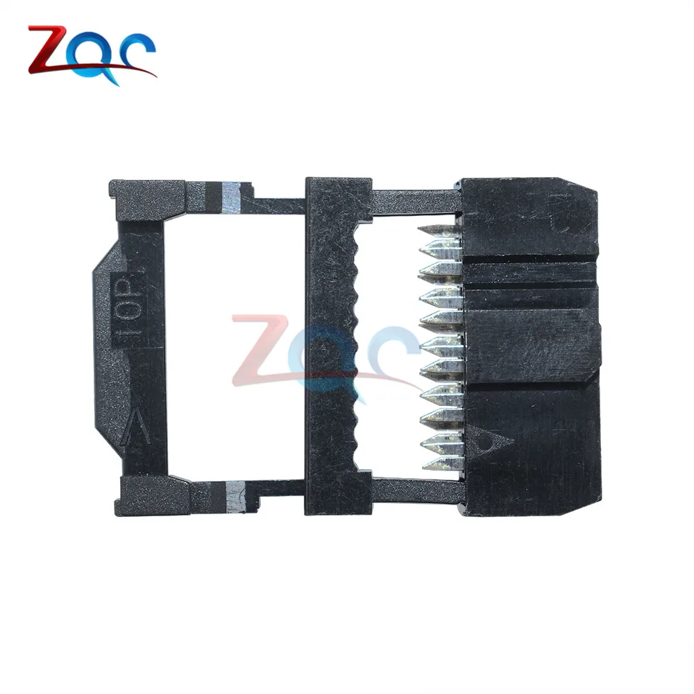 10 шт. 2,54 мм Шаг 2x5 Pin 10 Pin IDC гнездовой разъем FC-10