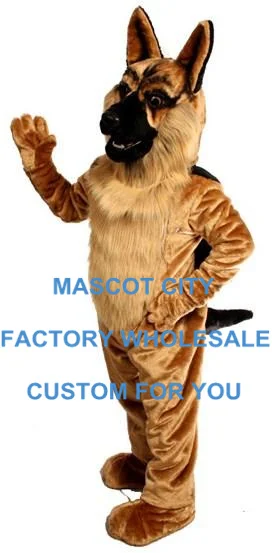 Профессиональный на заказ немецкий костюм Шепарда собаки талисман взрослый