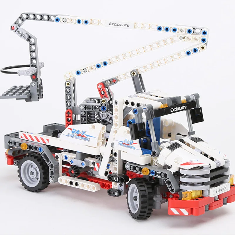 decool Model building kits compatible with lego city rucket truck 3D blocks Educational model toys hobbies for children | Игрушки и