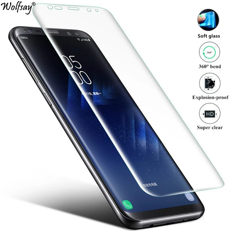 Взрывозащищенная мягкая нано пленка 1 шт. защитная для Samsung Galaxy S8 5 8 дюйма Wolfsay|samsung