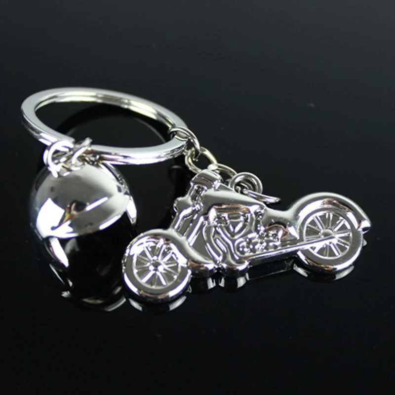 Новый металлический 3D модель сплава автомобиля мотоцикла брелок в виде шлема