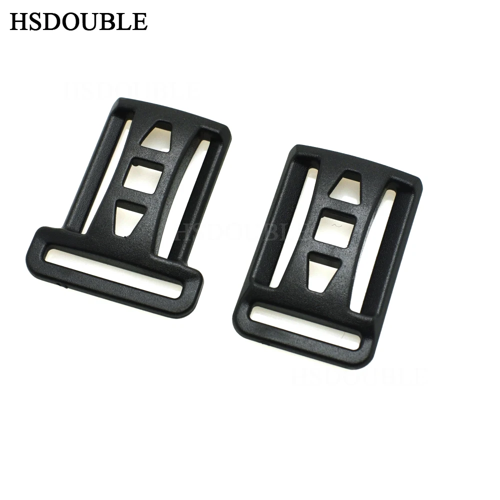 HSDOUBLE 20*25 мм 25*25 мм двойной многофункциональный трехскользящий слайдер с регулируемой пряжкой для наружных рюкзаков