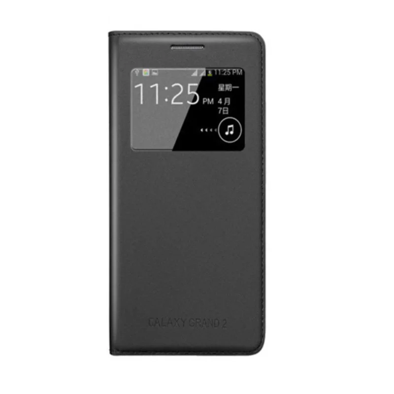 Для samsung Galaxy Grand 2 чехол S View с Батарея задняя крышка Функция G7102 G7105 G7106 Originel Смарт