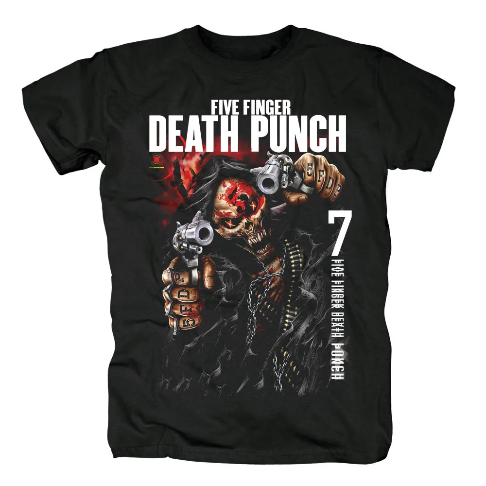 19 дизайнов уличная Harajuku Five Finger Death Punch ropa mujer рок рубашка 5FDP Hardrock тяжелый металл панк череп camisetas
