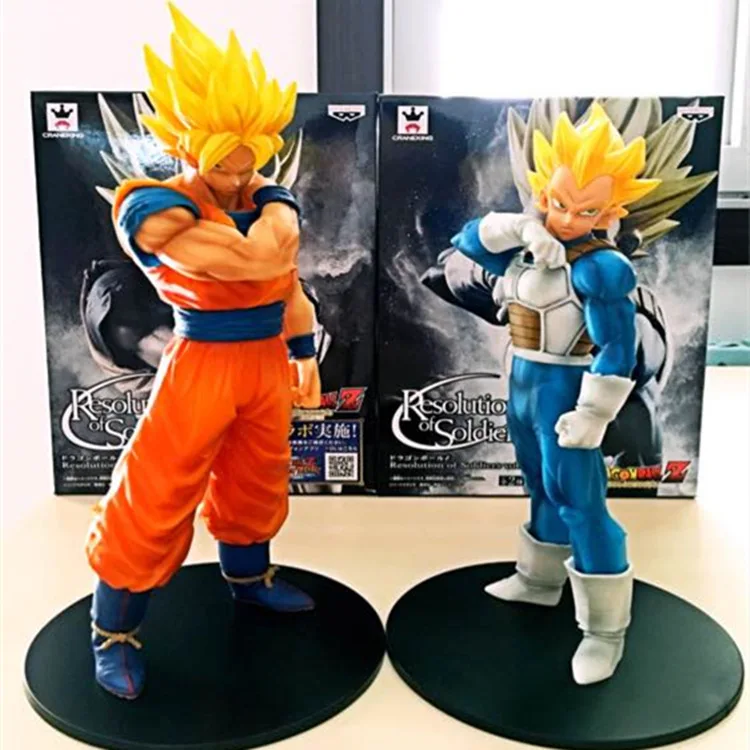 Новая горячая распродажа ROS Dragon Ball Z Вегета Son Goku Kakarotto Супер saiyan 22 см ПВХ подарок