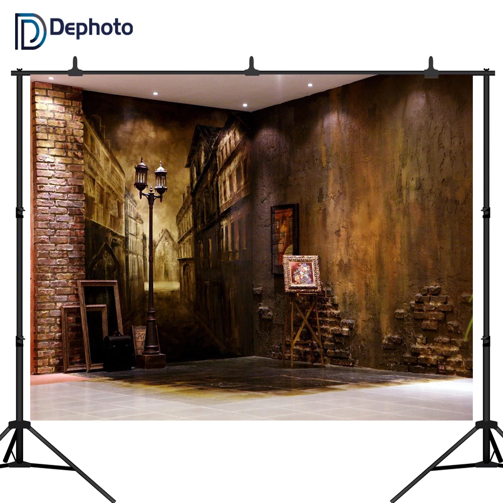 DePhoto фон для фотостудии Европейский уличный свадебный фотосъемки новый