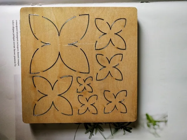 7 шт./лот деревянные формы для изготовления цветов DIY аксессуары кожаной бумаги