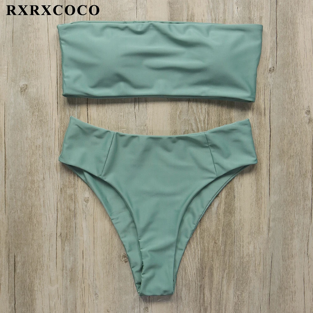 RXRXCOCO, сексуальный бикини, купальник для женщин, высокая талия, бикини, набор, пуш-ап, бандаж, купальник, с рисунком, бразильский купальник,, бикини