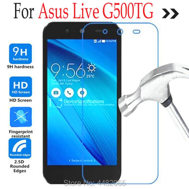 Закаленное стекло для ASUS Live G500TG / Asus Zenfone защита экрана защитная пленка чехол GO