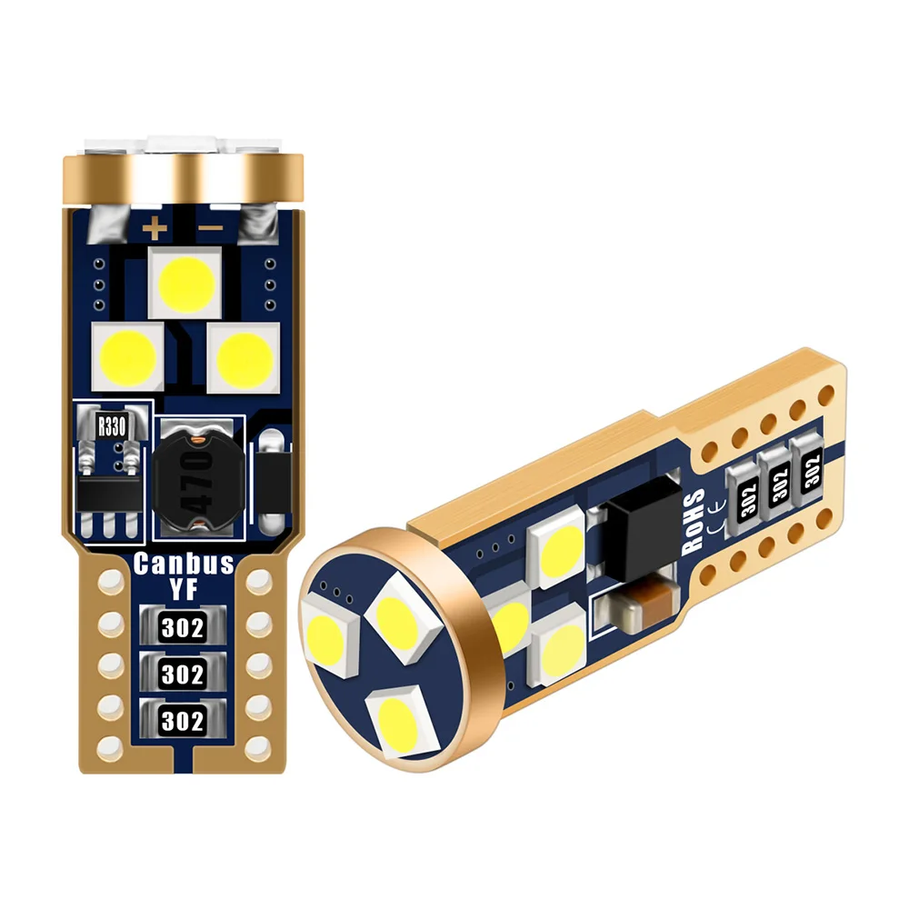 10-20 штук 9SMD светодиодный Canbus T10 W5W 3030 Обратный камера/багажник Лампы для чтения