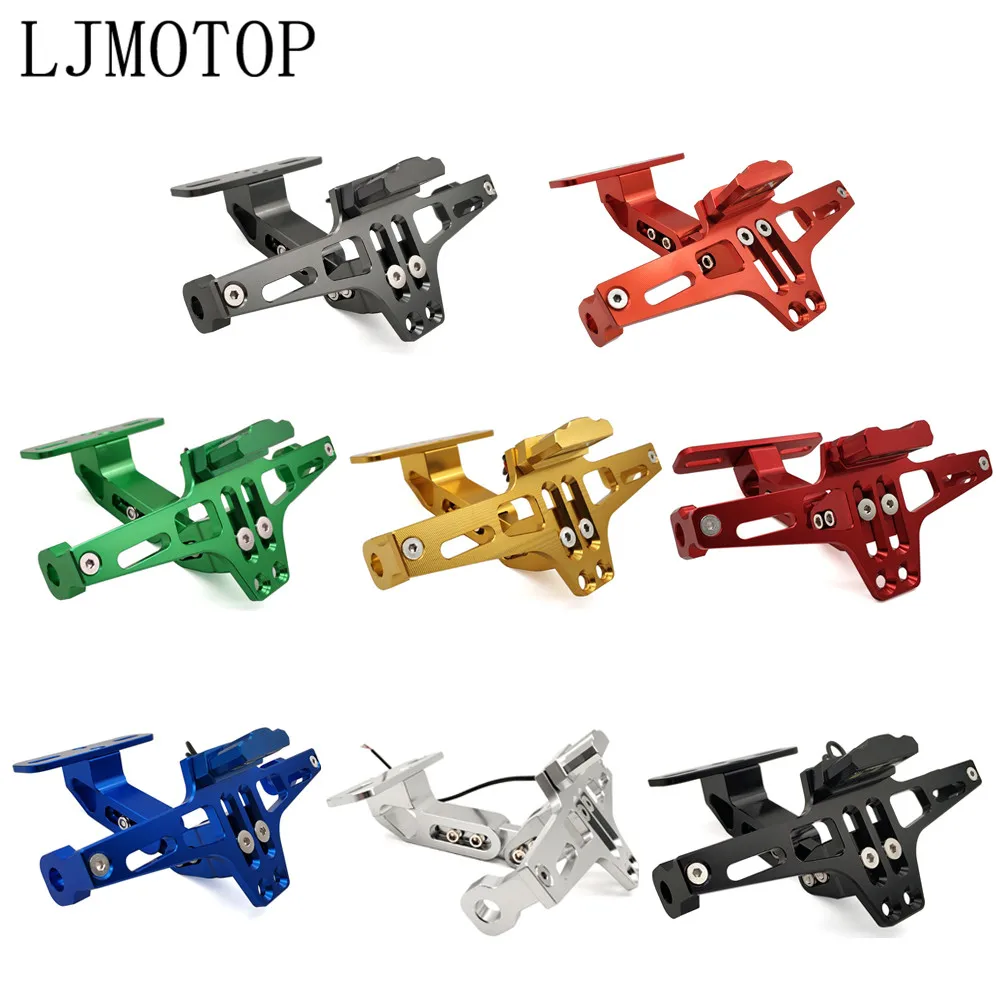 

CNC Motorcycle License Number Plate Frame Holder Bracket With LED Signal For YAMAHA XMAX 125/250/300/400 Iron Max NMAX 125 R120