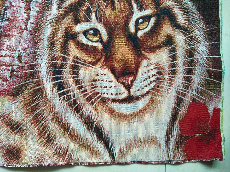 Бесплатная доставка лидер продаж гобелен красавица с животными картина из ткани