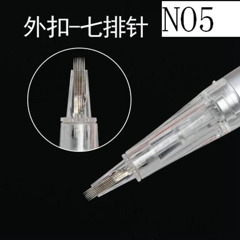 

Tattoos Embroidery Tool Semi-permanent Brow Tatoo Makeup Pin Traditional Tattoo Needles For Eyebrow Lips Nanocrystal Needle Sale