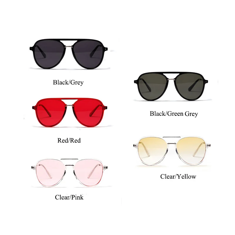 

ALOZ MICC 2019 New Red Women Brand Pilot Sunglasses for Men Fashion Color Big Frame Acetic sun glasses Female Shades Oculos Q350