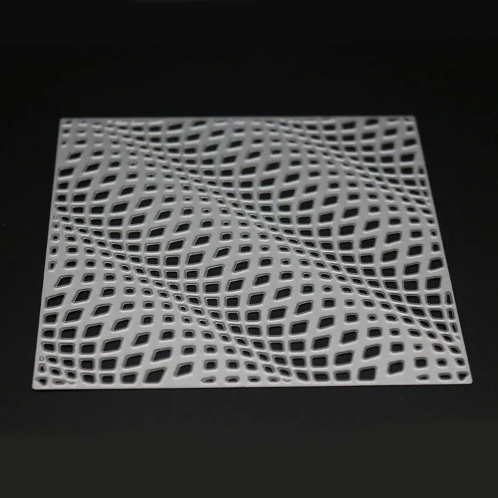 Wave Grid Штампы Скрапбукинг 3D волновая рамка металлические Вырубные штампы ремесло тиснение штампы трафареты шаблон штампы для изготовления открыток Новинка - Цвет: Wave Grid