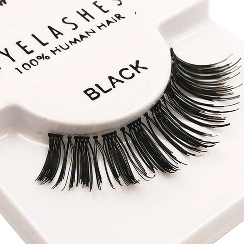 Ручной работы крест-накрест Перманентный 3d удлинитель ресниц голый макияж 100%