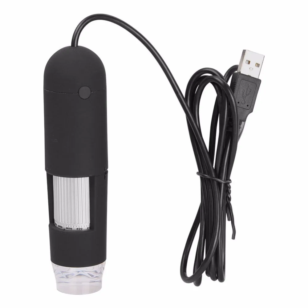 1000X цифровой USB микроскоп видео микроскоп USB эндоскоп камера Лупа 8 светодиодный свет с подставкой