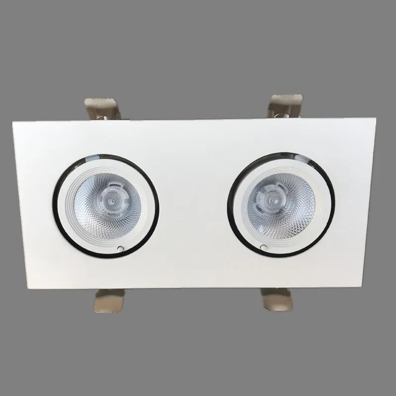 Регулируемый двойной светодиодный потолочный светильник с вращением на 360